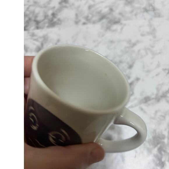 VTG Denny's Til Dawn Cream/Dark Teal Ceramic Heat Activated Moon Coffee Tea Mug - Picture 10 of 10